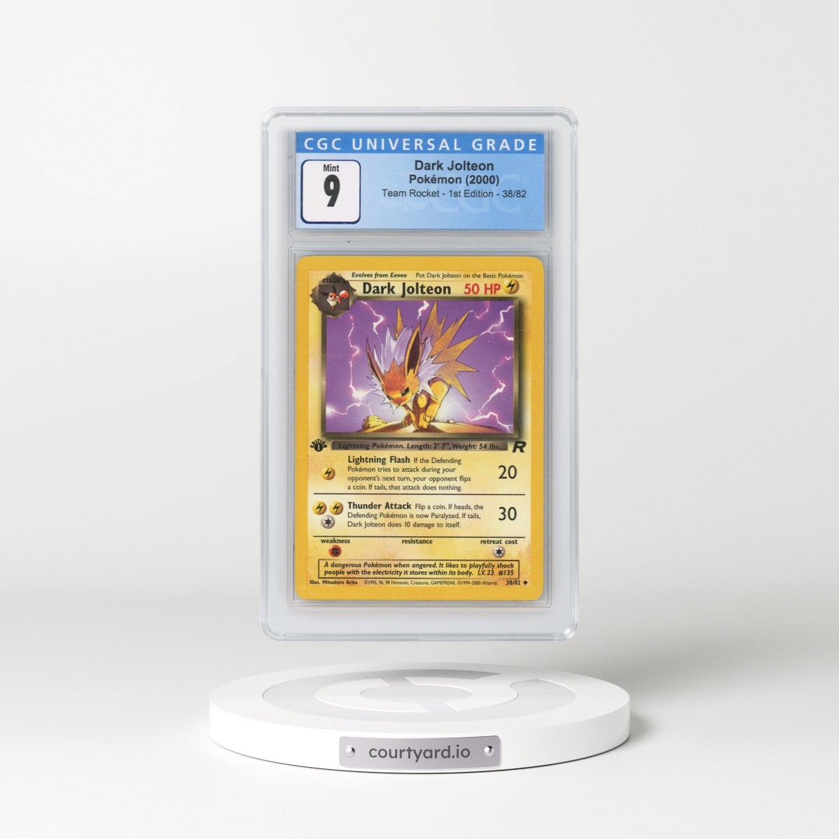 2000 Team Rocket #38/82 Dark Jolteon - 1st Edition 1st Edition (CGC 9 MINT)