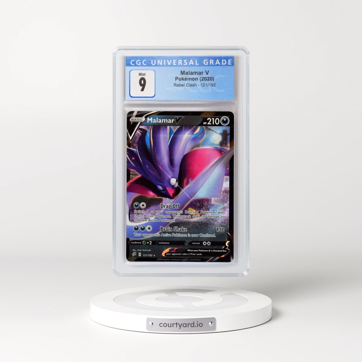 2020 Rebel Clash #121/192 Malamar V - Holo (CGC 9 MINT)
