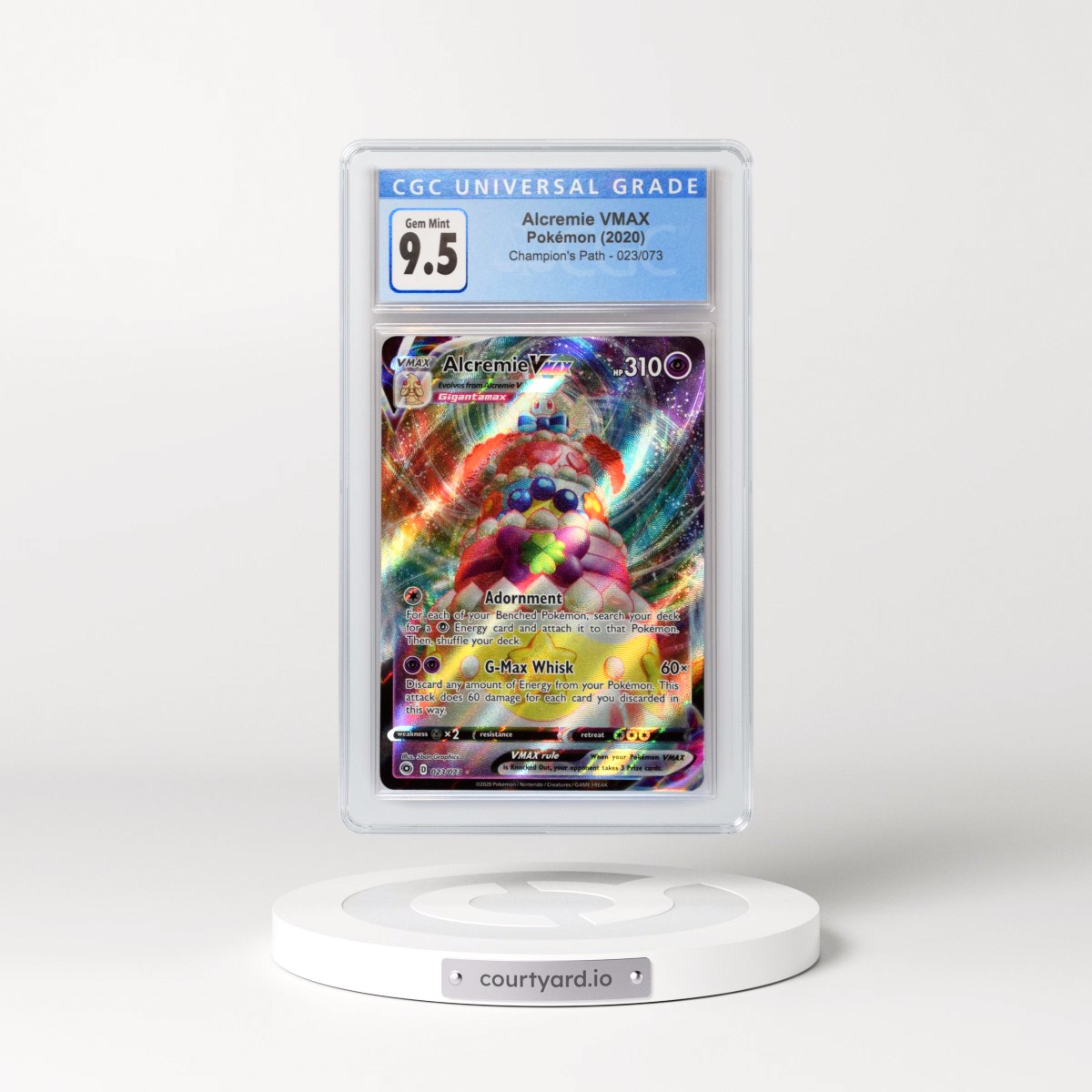 2020 Champion's Path #023/073 Alcremie VMAX - Holo (CGC 10 GEM MINT)