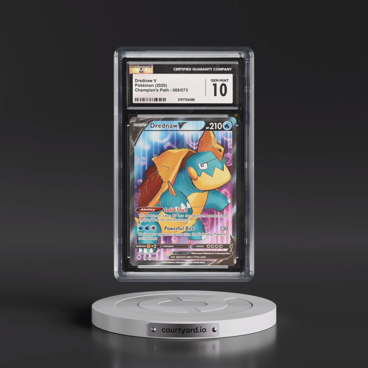 2020 Champion's Path #069/073 Drednaw V - Ultra Rare Holo (CGC 10 GEM MINT)