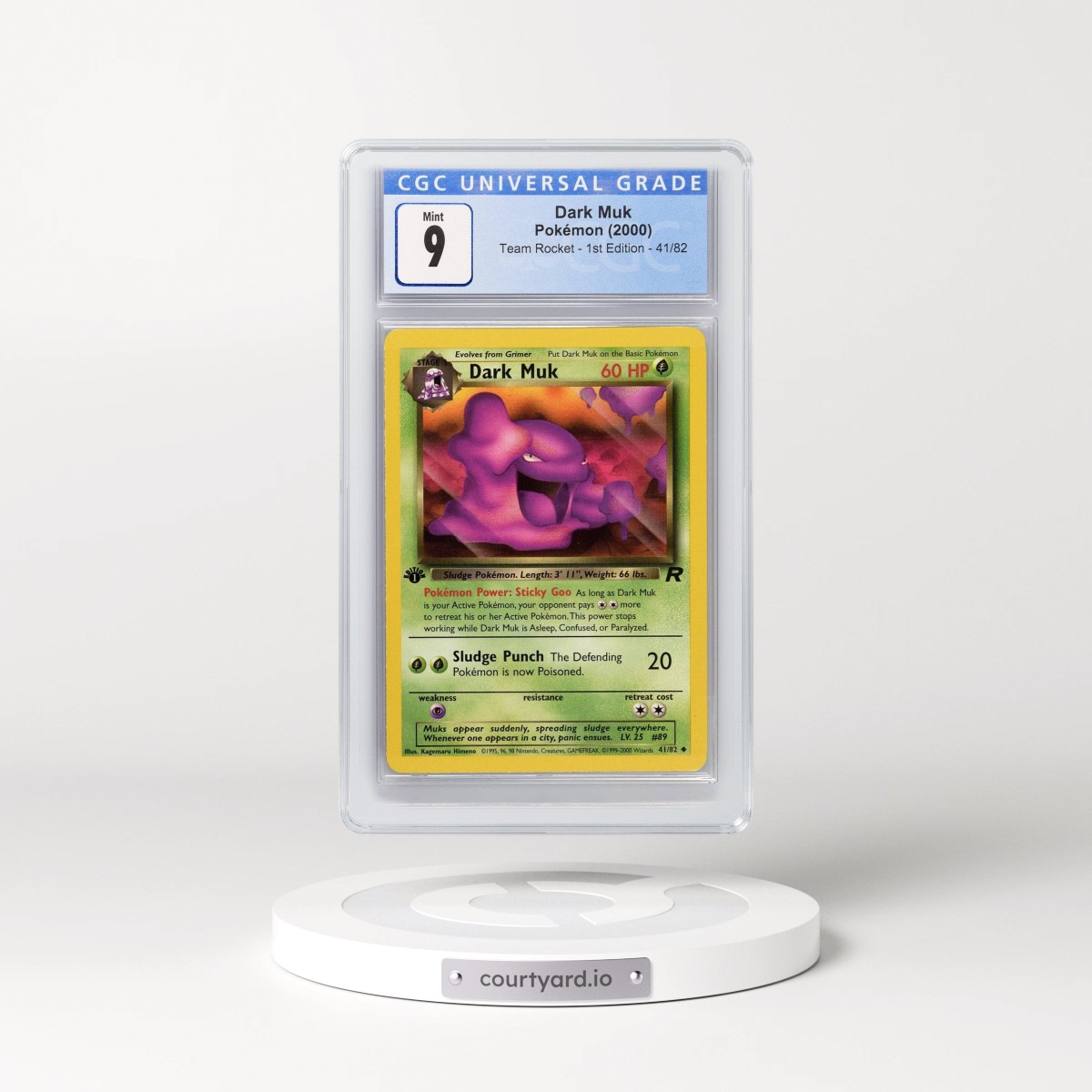 2000 Team Rocket #41/82 Dark Muk - 1st Edition 1st Edition (CGC 9 MINT)
