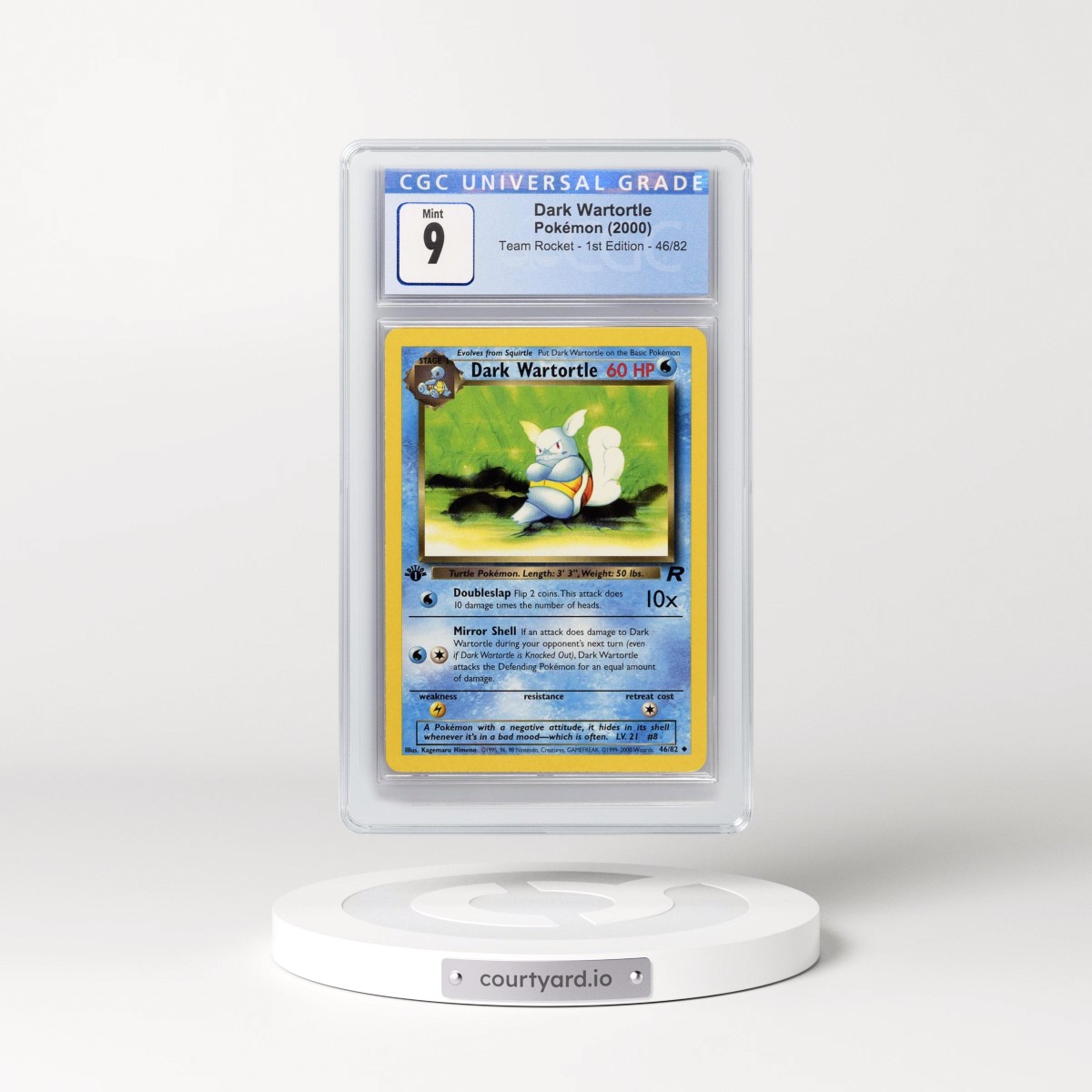 2000 Team Rocket #46/82 Dark Wartortle - 1st Edition 1st Edition (CGC 9 MINT)