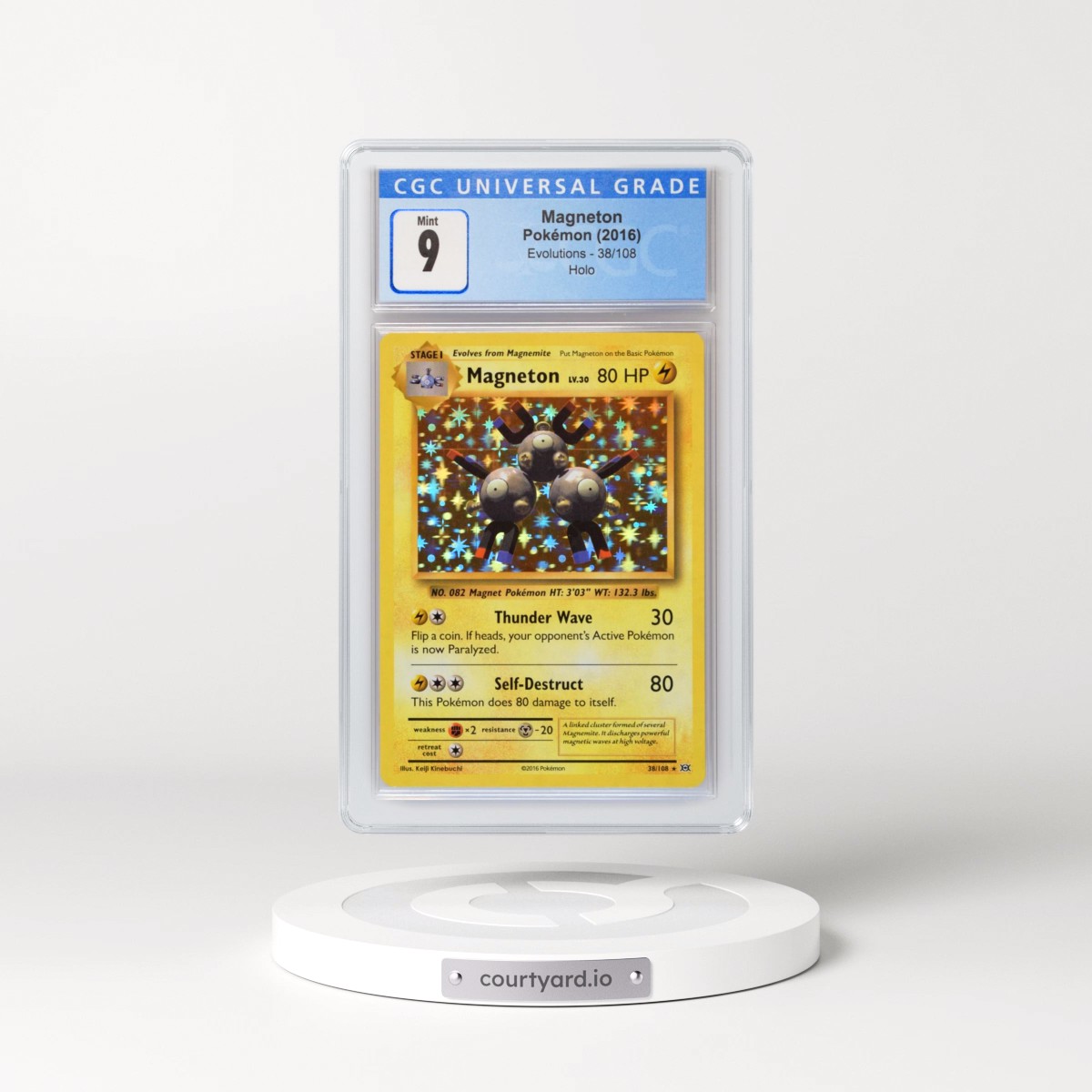 2016 Evolutions Magneton - Holo #38/108 CGC 9
