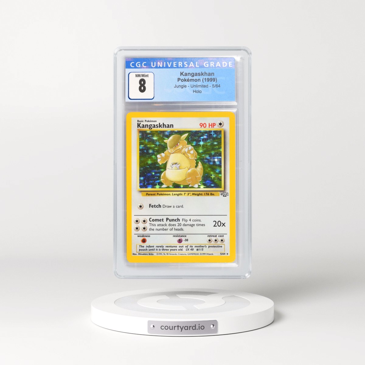 1999 Jungle #5/64 Kangaskhan - Holo (CGC 8 NM-MT)