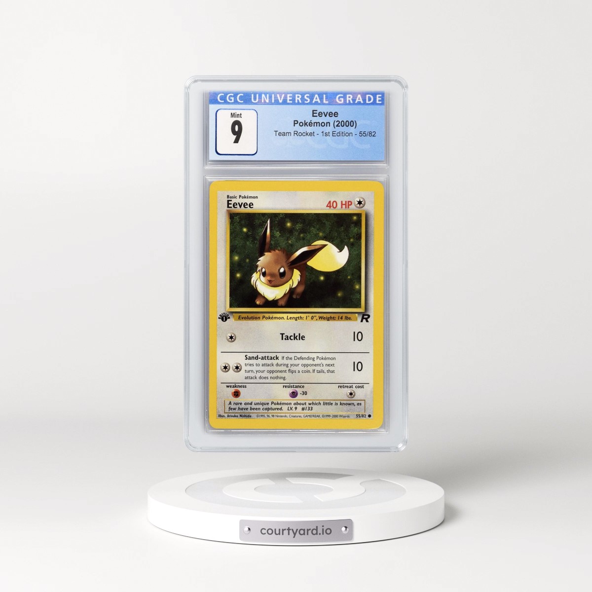 2000 Team Rocket #55/82 Eevee - 1st Edition 1st Edition (CGC 9 MINT)