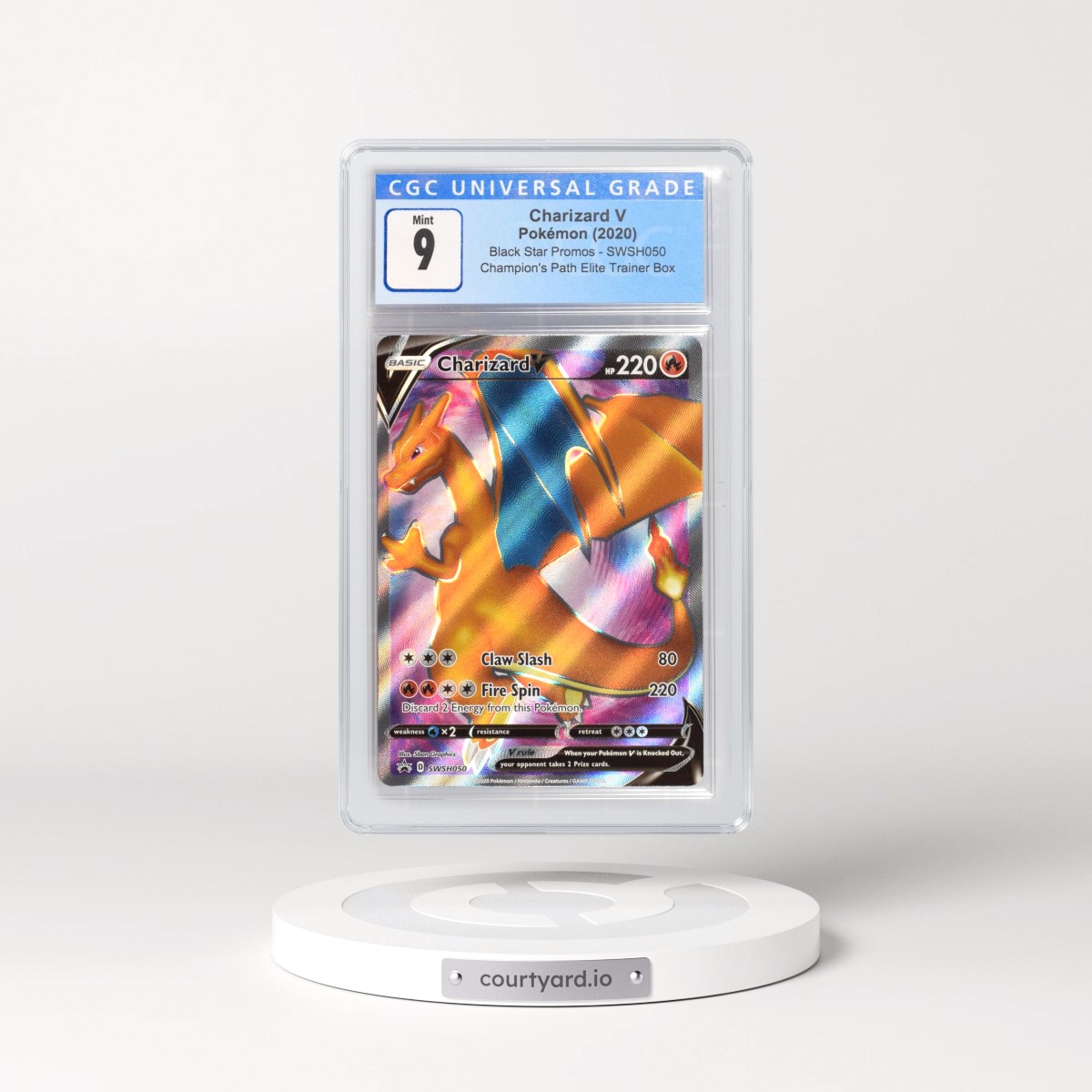 2017 Black Star Promos - Sword & Shield #SWSH050 Charizard V - Champion's Path Elite Trainer Box (Holo) (CGC 9 MINT)