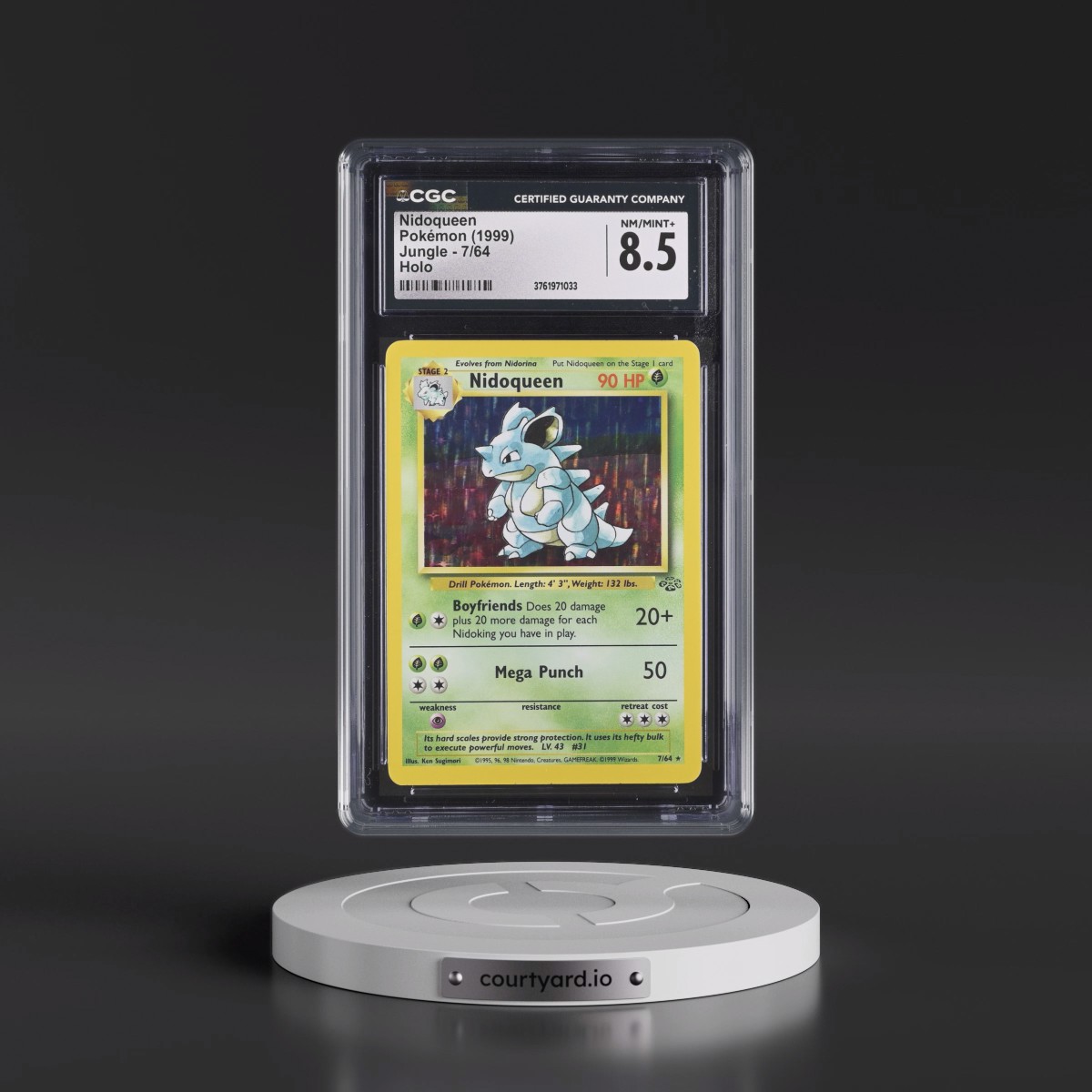 1999 Jungle #7/64 Nidoqueen - Holo (CGC 8.5 NM-MT+)