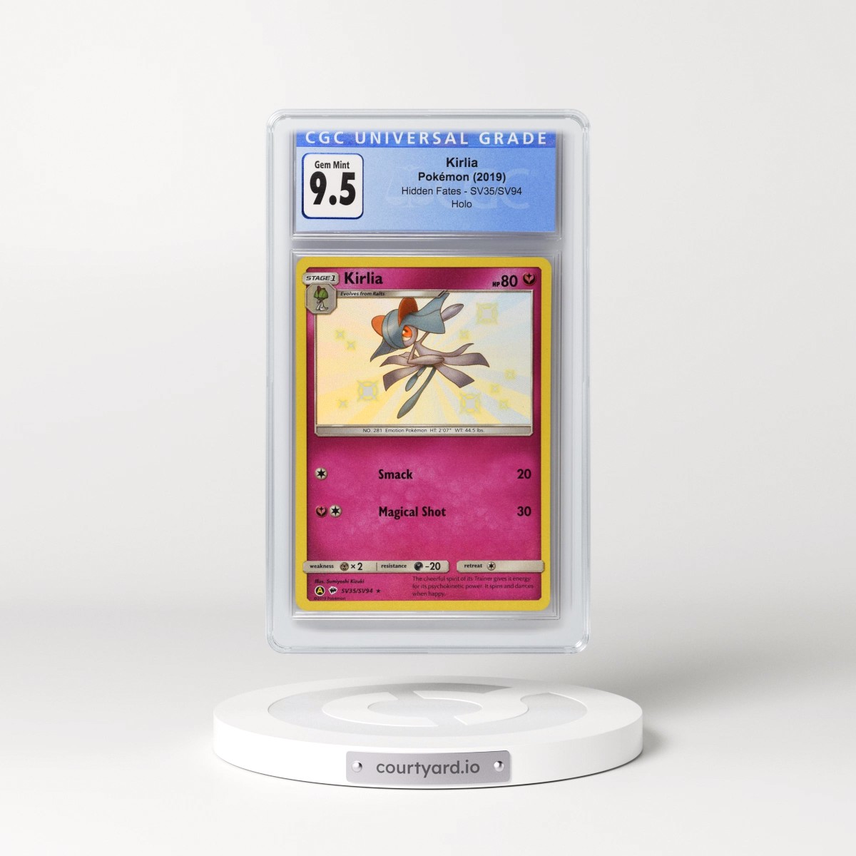 2019 Hidden Fates #SV35/SV94 Kirlia - Shiny Vault Holo (CGC 10 GEM MINT)