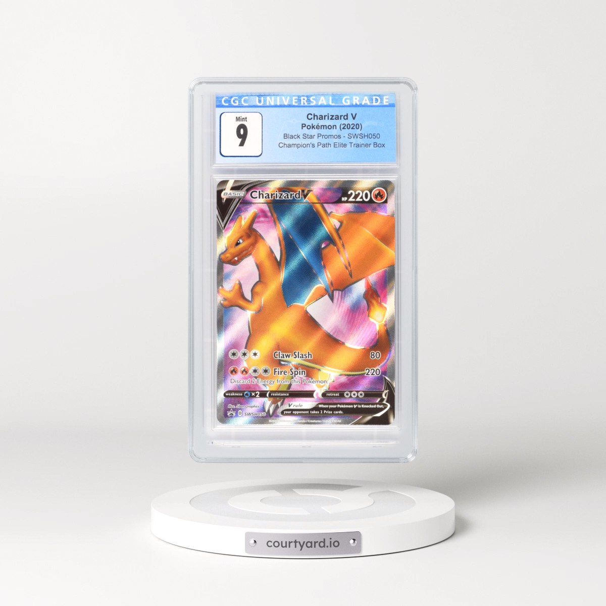 2017 Black Star Promos - Sword & Shield #SWSH050 Charizard V - Champion's Path Elite Trainer Box (Holo) (CGC 9 MINT)