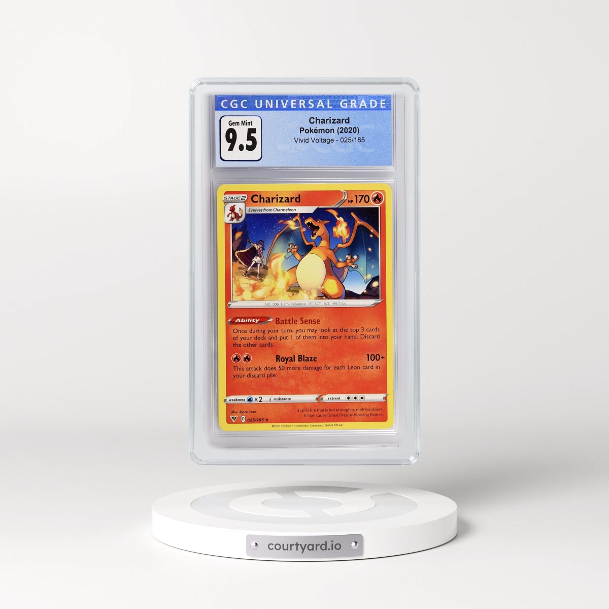 2020 Vivid Voltage Charizard #025/185 CGC 10