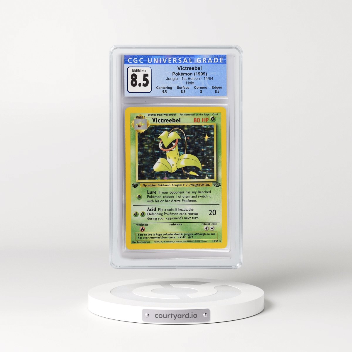 1999 Jungle #14/64 Victreebel - 1st Edition Holo (CGC 8.5 NM-MT+)