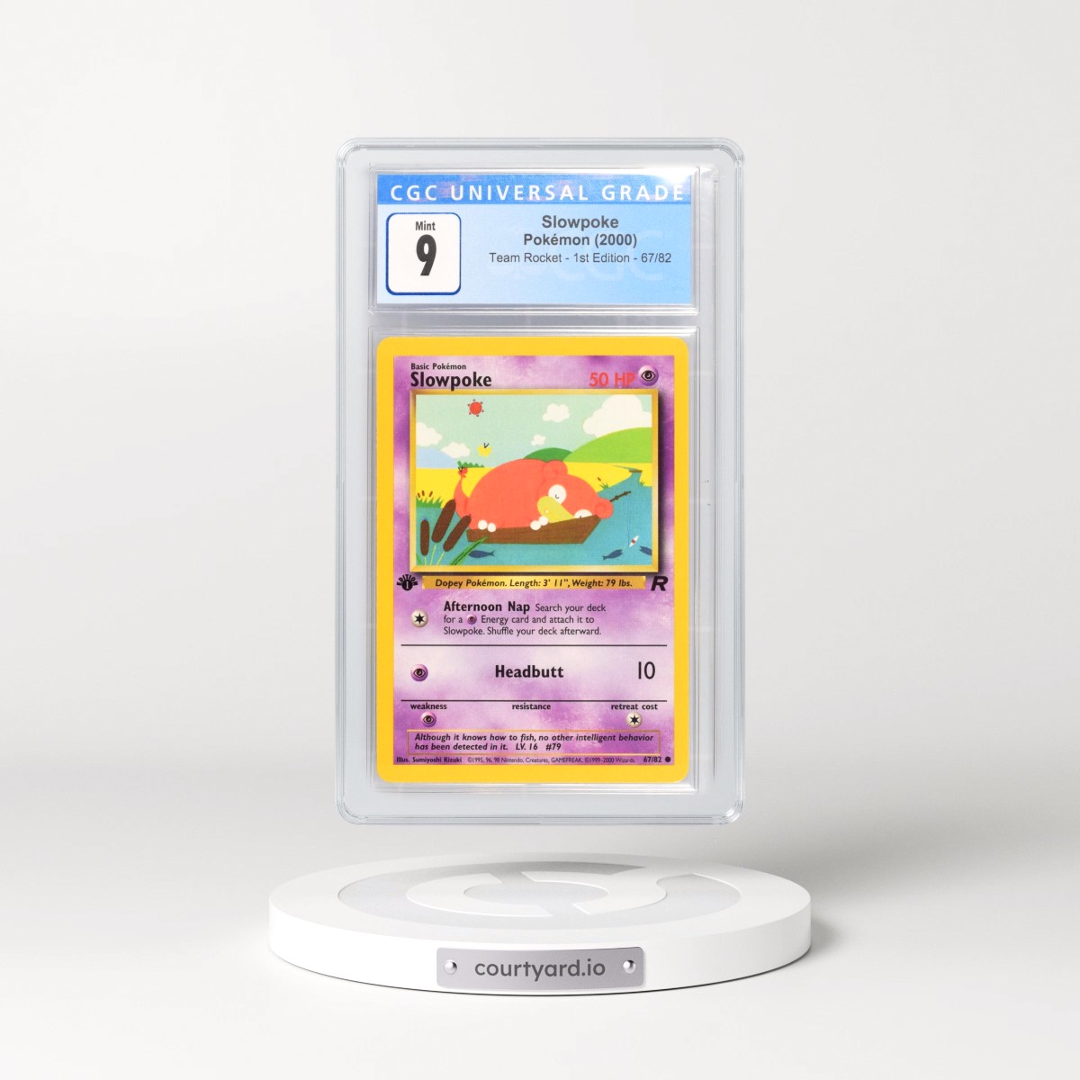 2000 Team Rocket #67/82 Slowpoke - 1st Edition 1st Edition (CGC 9 MINT)