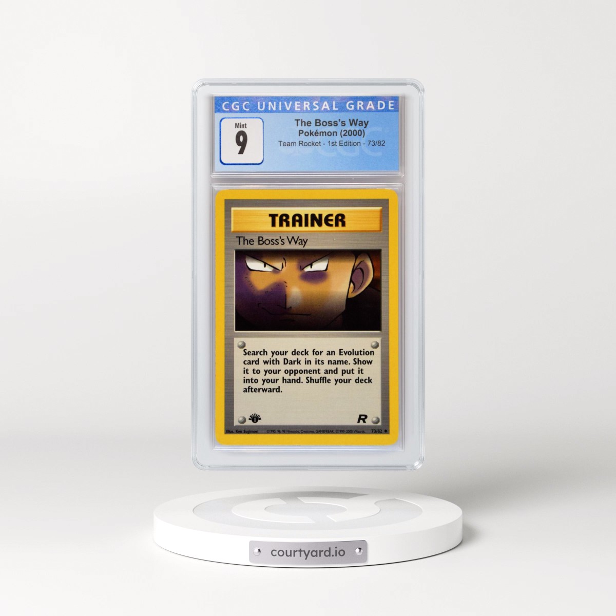 2000 Team Rocket #73/82 The Boss's Way - 1st Edition 1st Edition (CGC 9 MINT)