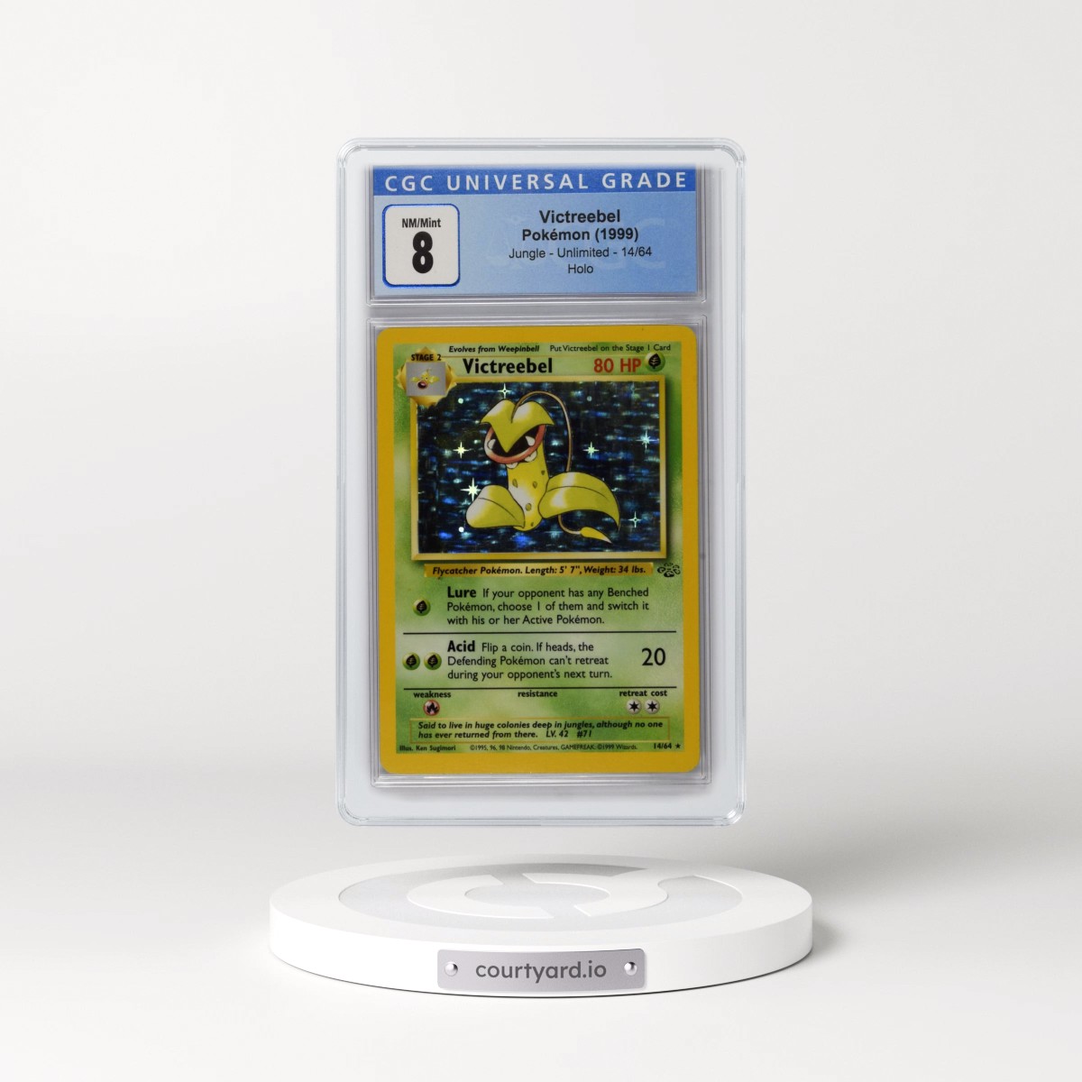 1999 Jungle #14/64 Victreebel - Holo (CGC 8 NM-MT)