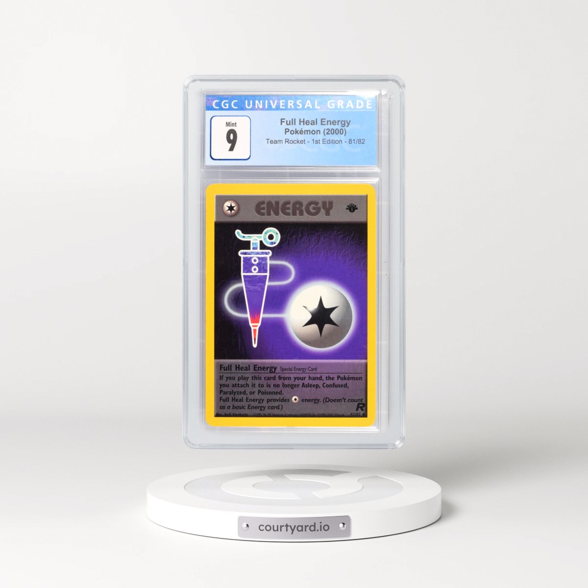 2000 Team Rocket #81/82 Full Heal Energy - 1st Edition 1st Edition (CGC 9 MINT)