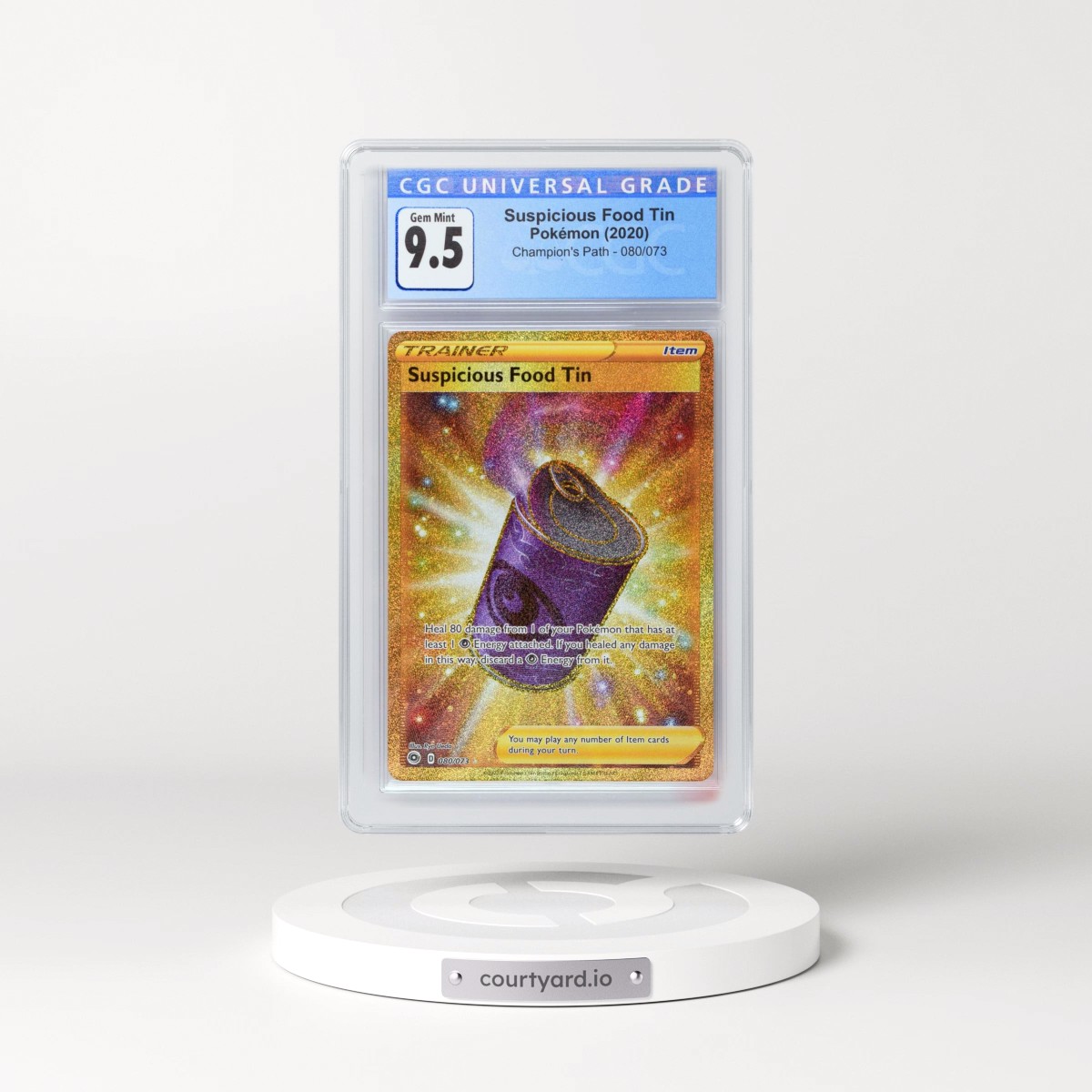 2020 Champion's Path #080/073 Suspicious Food Tin - Secret Rare Holo (CGC 10 GEM MINT)