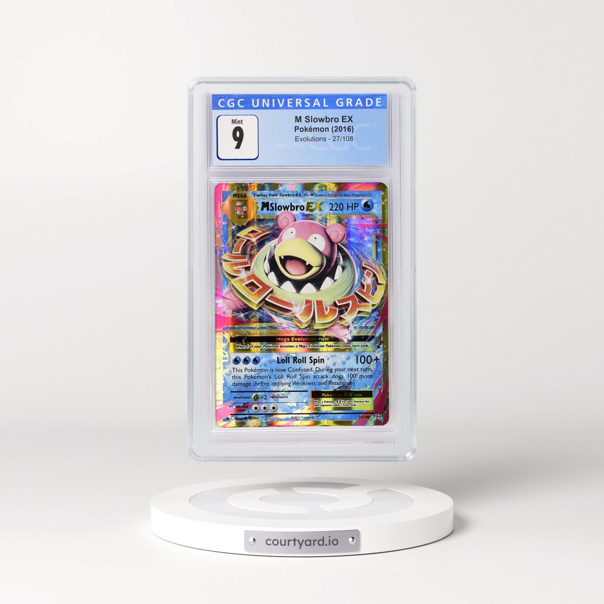 2016 Evolutions #27/108 M Slowbro EX - Holo (CGC 9 MINT)