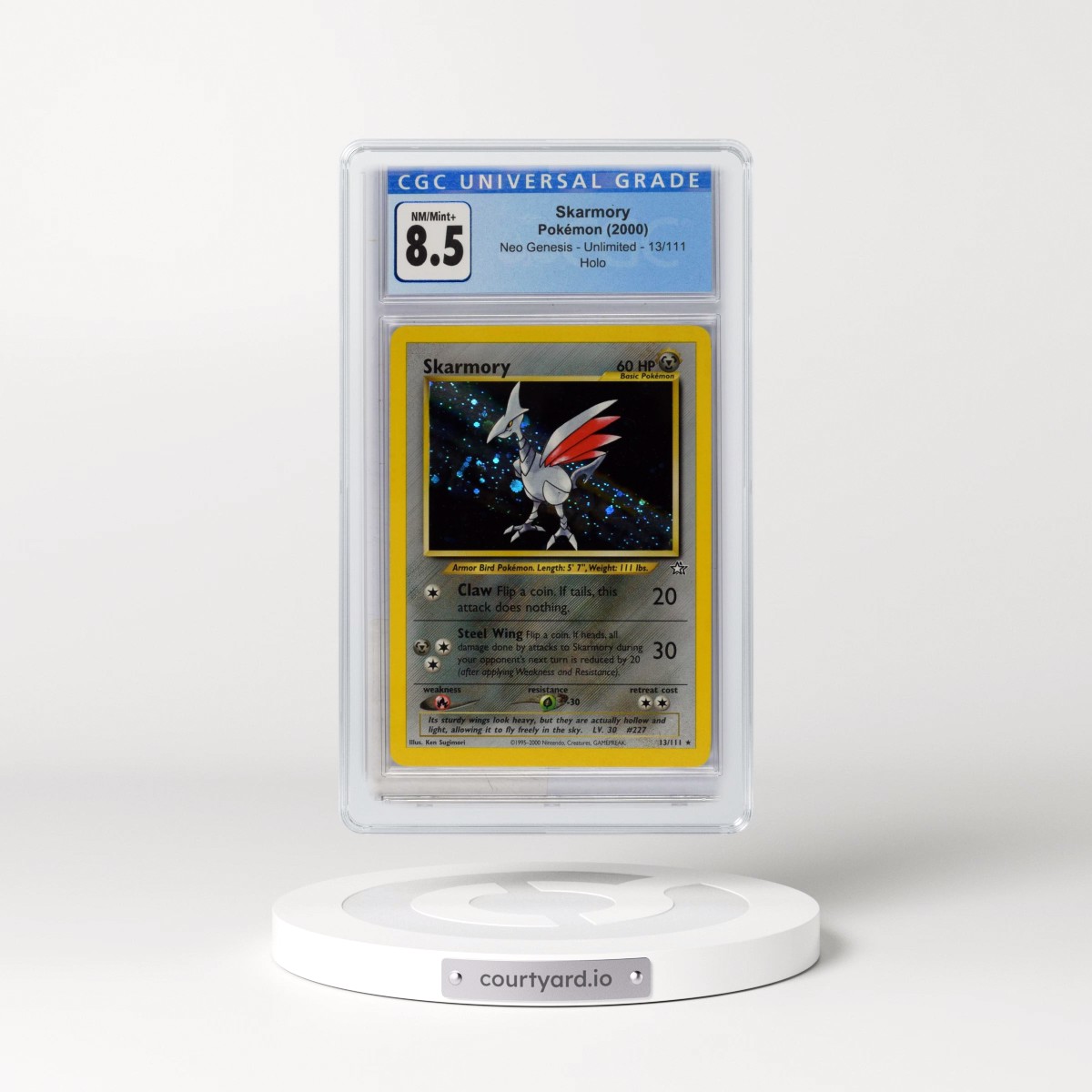 2000 Neo Genesis #13/111 Skarmory - Holo (CGC 8.5 NM-MT+)