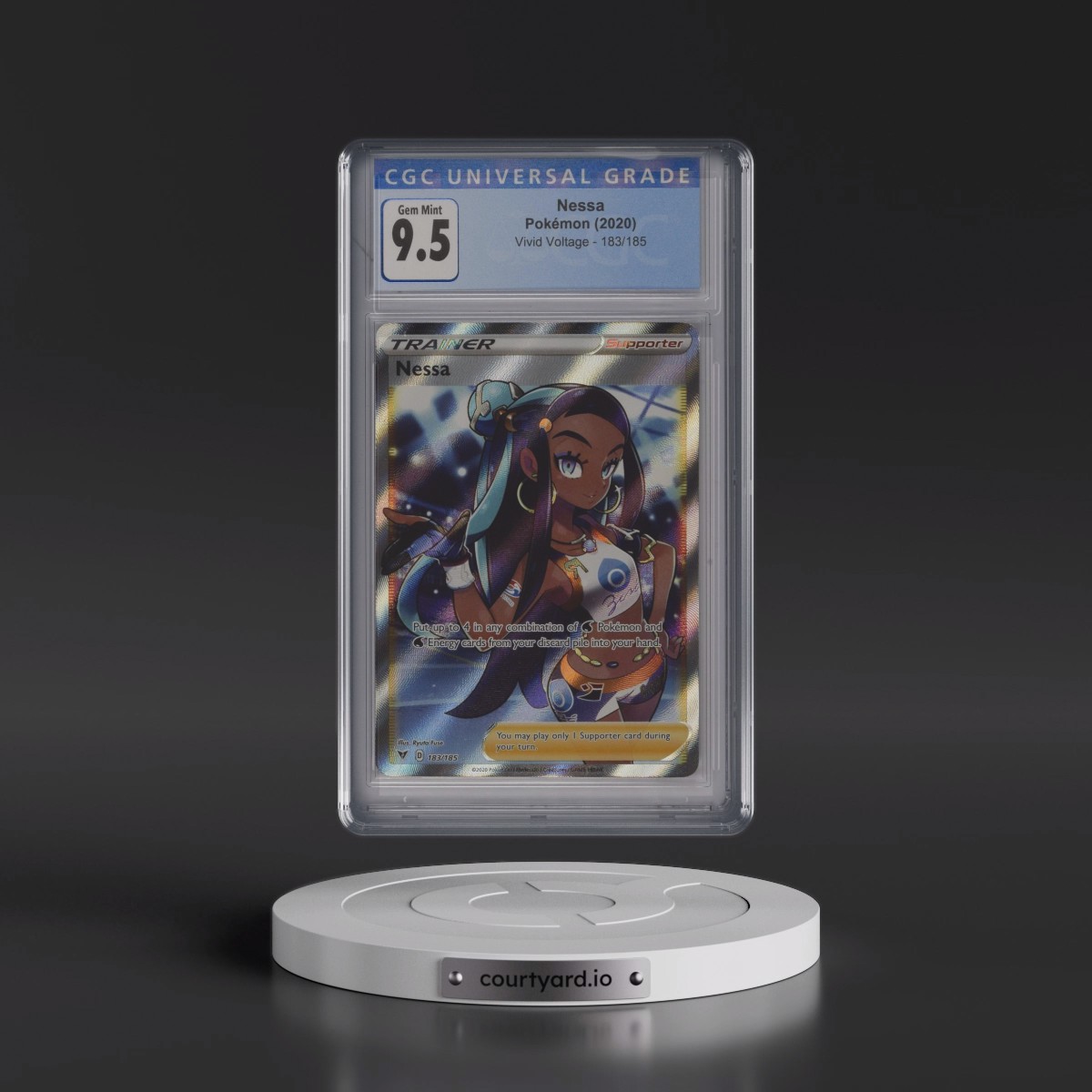 2020 Vivid Voltage #183/185 Nessa - Ultra Rare Holo (CGC 10 GEM MINT)