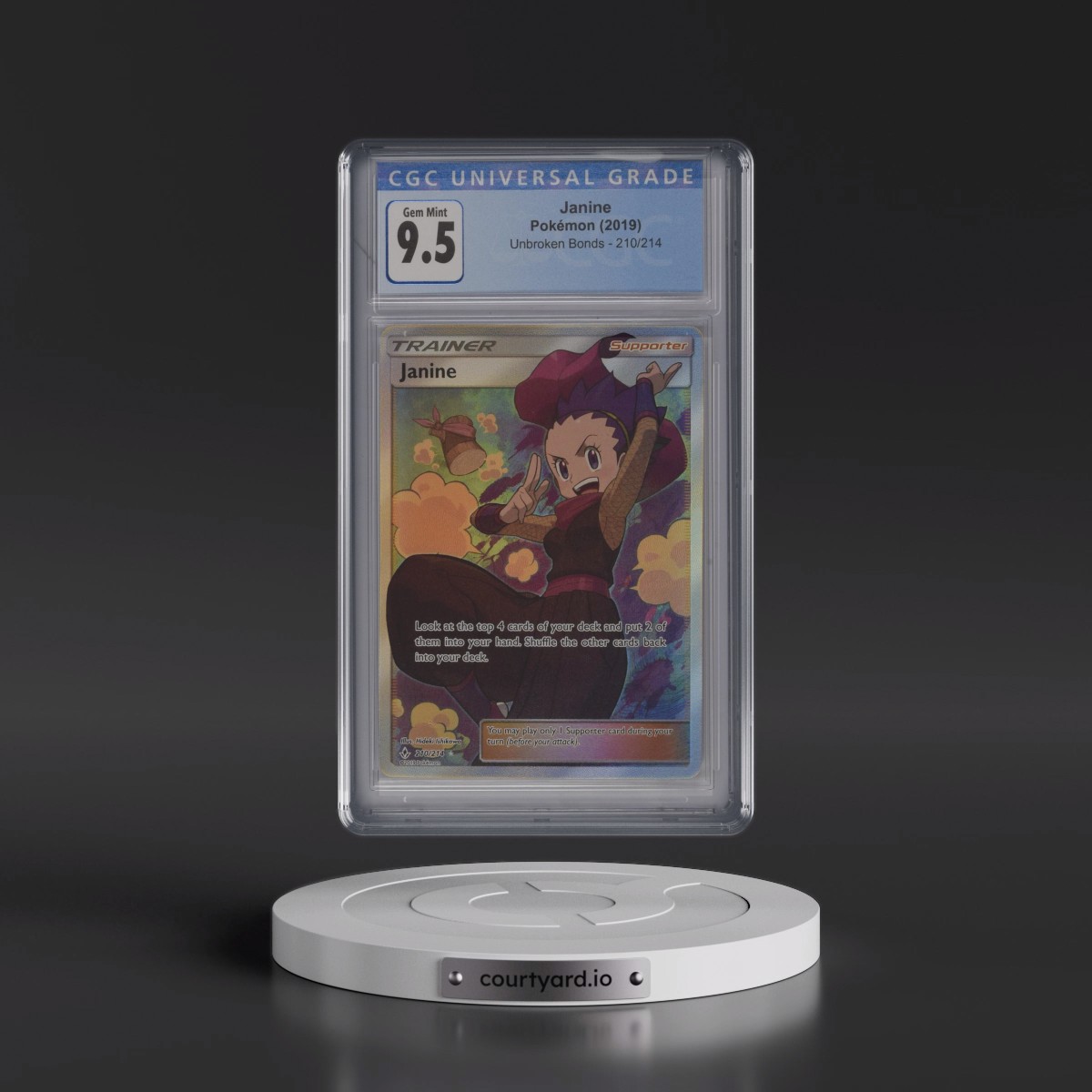 2019 Unbroken Bonds #210/214 Janine - Ultra Rare Holo (CGC 10 GEM MINT)