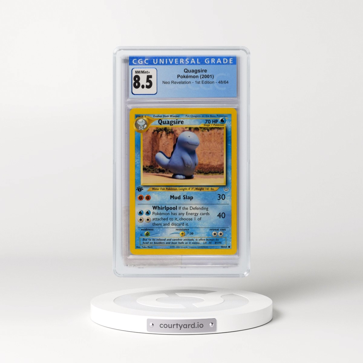 2001 Neo Revelation #48/64 Quagsire - 1st Edition (CGC 8.5 NM-MT+)