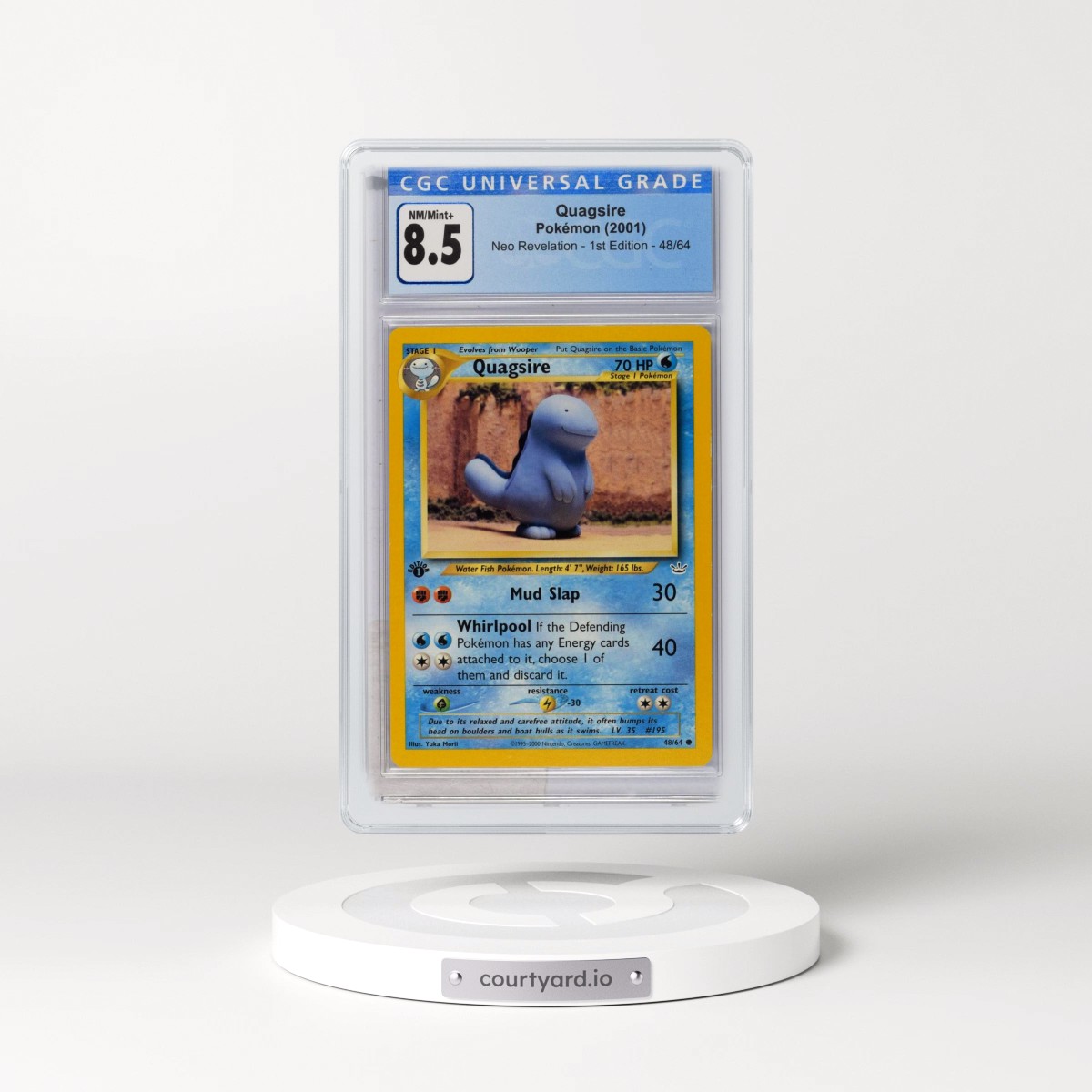 2001 Neo Revelation #48/64 Quagsire - 1st Edition (CGC 8.5 NM-MT+)