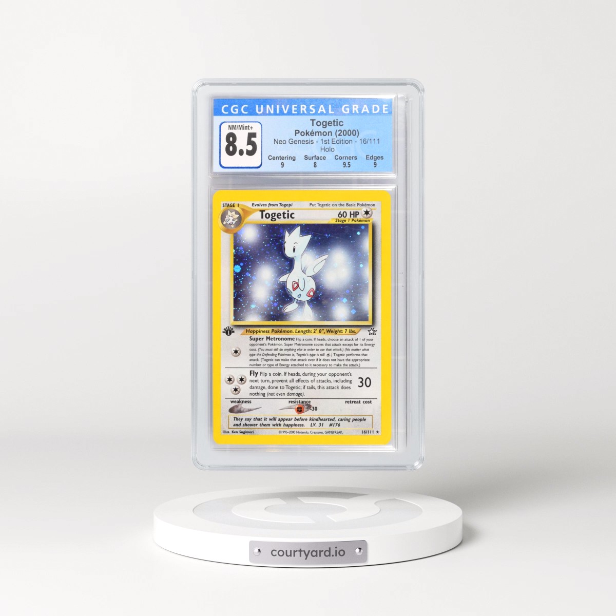 2000 Neo Genesis #16/111 Togetic - 1st Edition Holo (CGC 8.5 NM-MT+)