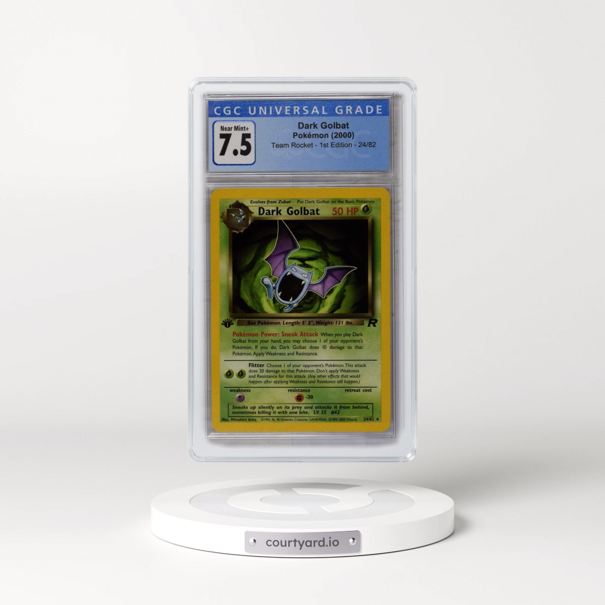 2000 Team Rocket #24/82 Dark Golbat - 1st Edition 1st Edition (CGC 7.5 NM+)