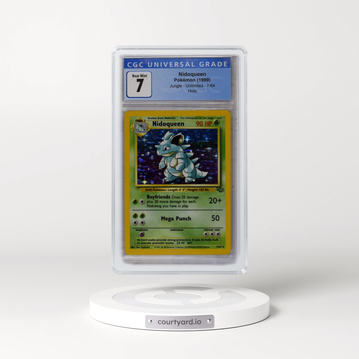 1999 Jungle #7/64 Nidoqueen - Holo (CGC 7 NM)