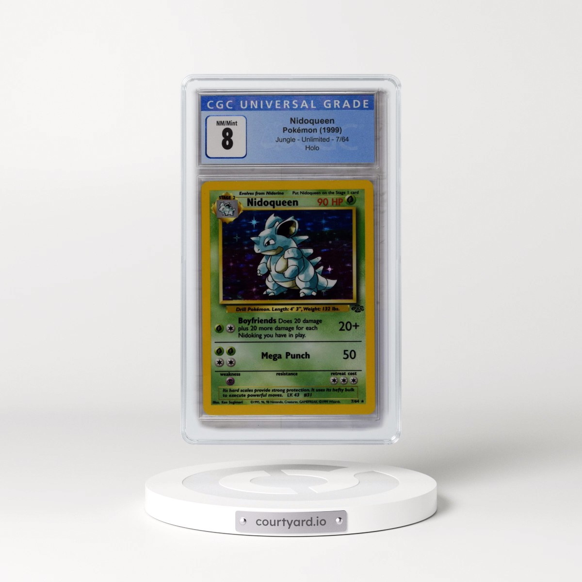 1999 Jungle #7/64 Nidoqueen - Holo (CGC 8 NM-MT)
