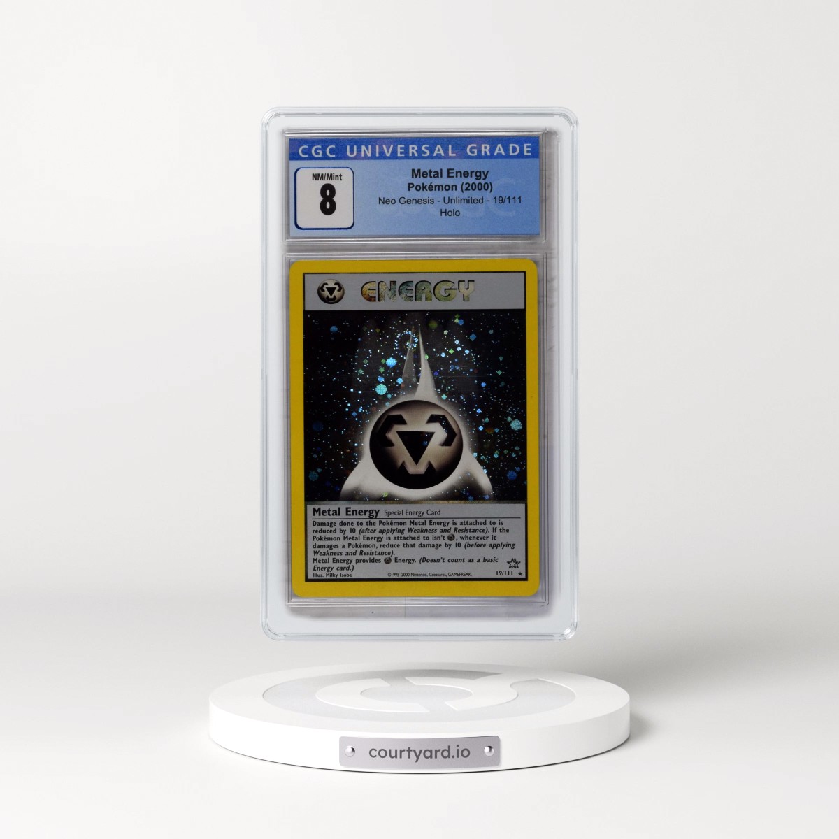 2000 Neo Genesis #19/111 Metal Energy - Holo (CGC 8 NM-MT)