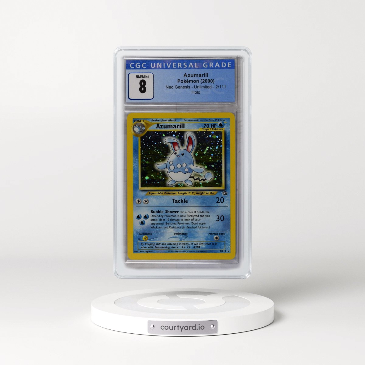 2000 Neo Genesis #2/111 Azumarill - Holo (CGC 8 NM-MT)