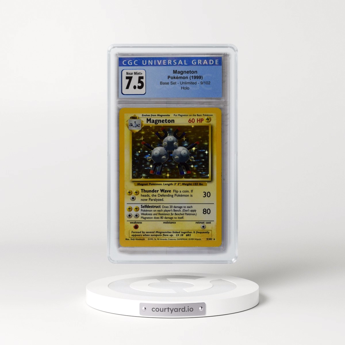 1999 Base Set #9/102 Magneton - Holo (CGC 7.5 NM+)