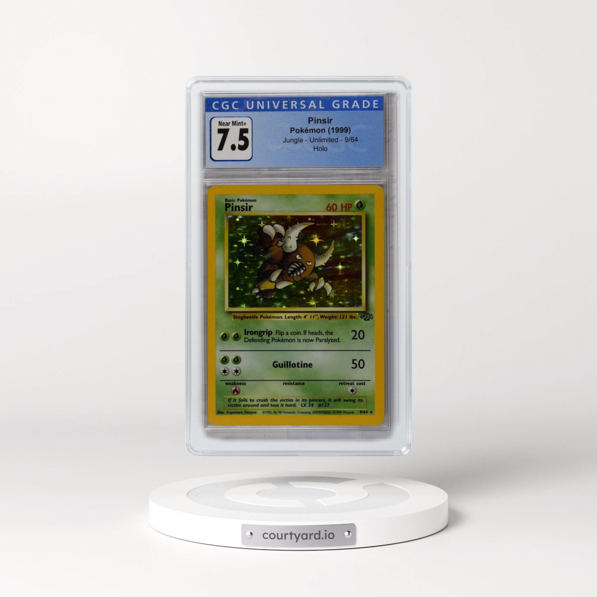 1999 Jungle #9/64 Pinsir - Holo (CGC 7.5 NM+)