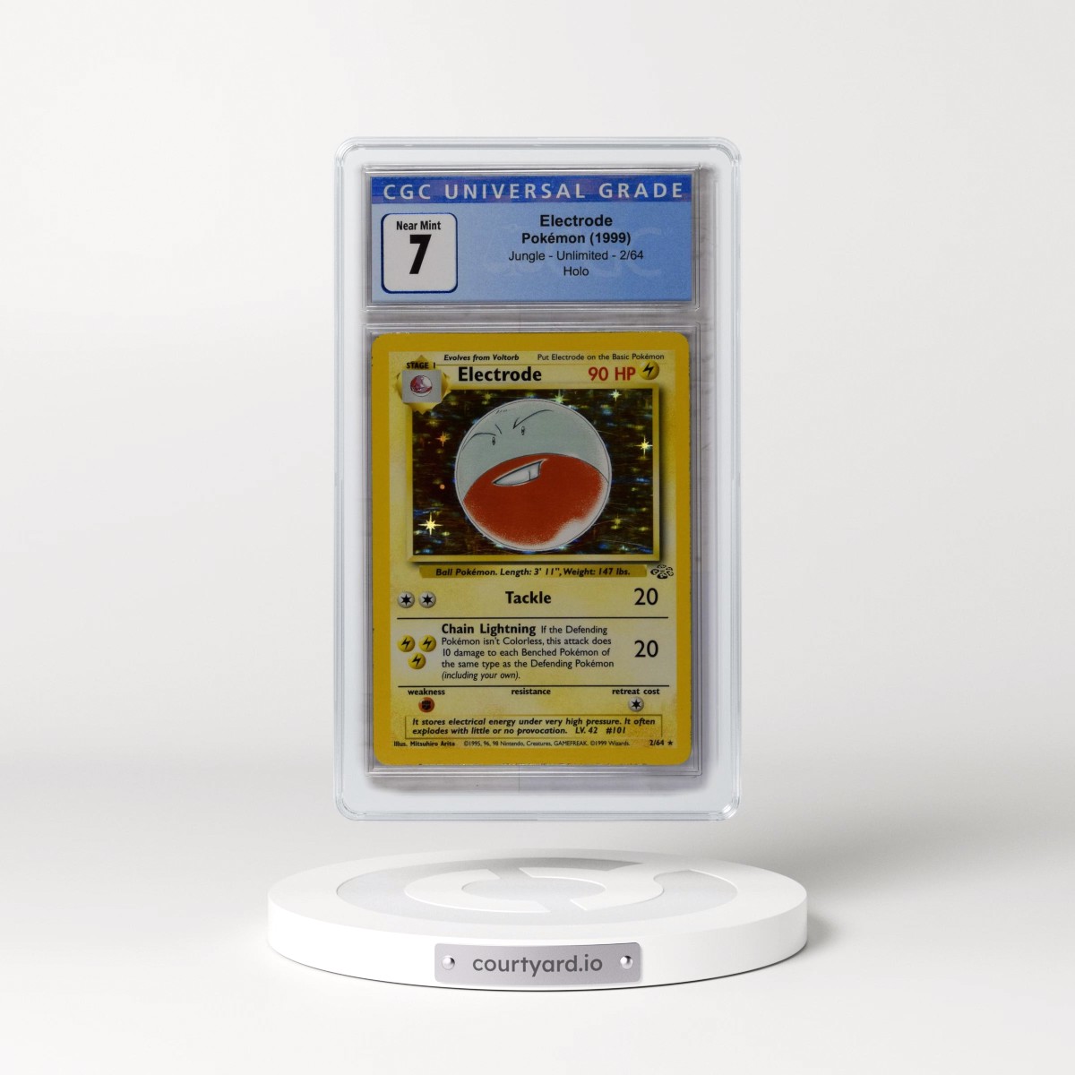 1999 Jungle #2/64 Electrode - Holo (CGC 7 NM)