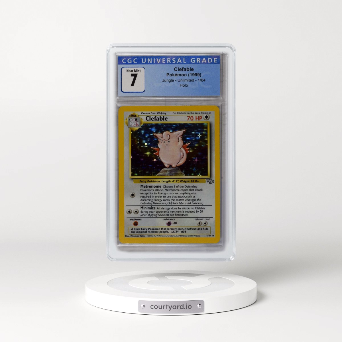 1999 Jungle #1/64 Clefable - Holo (CGC 7 NM)