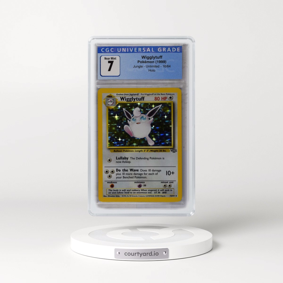 1999 Jungle #16/64 Wigglytuff - Holo (CGC 7 NM)