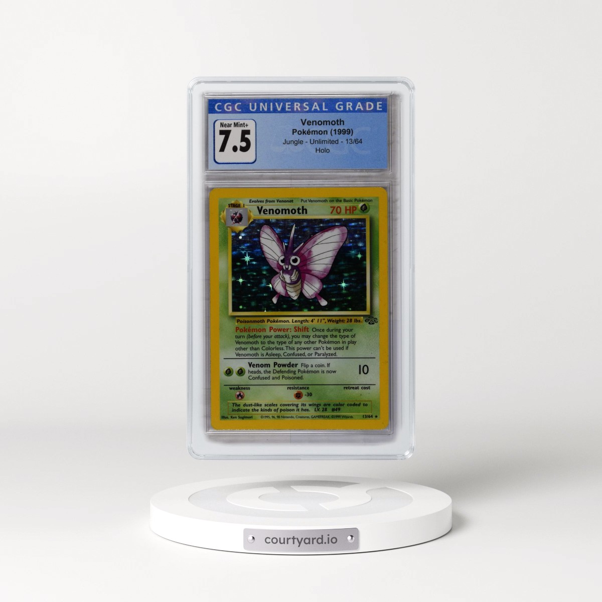 1999 Jungle #13/64 Venomoth - Holo (CGC 7.5 NM+)