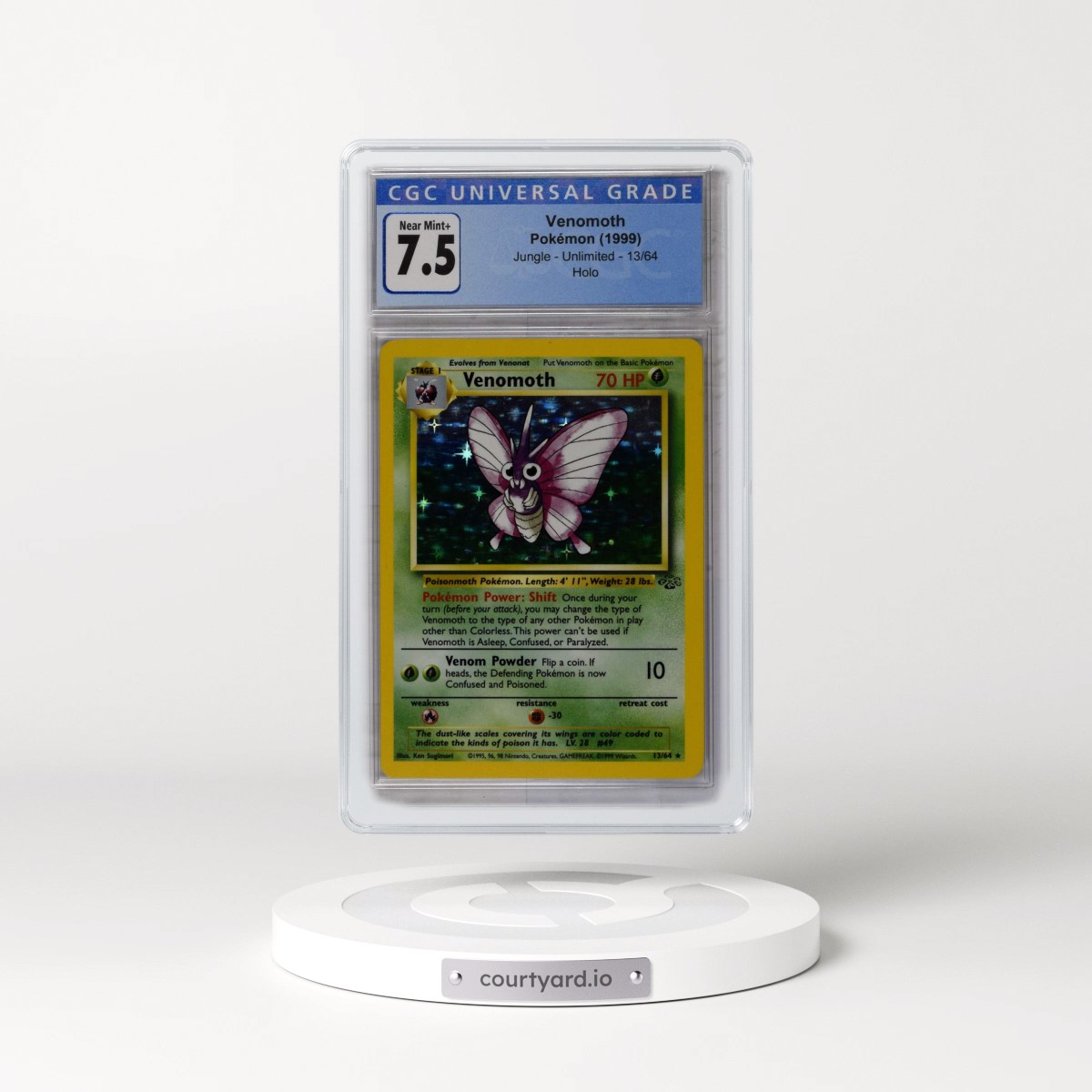 1999 Jungle #13/64 Venomoth - Holo (CGC 7.5 NM+)