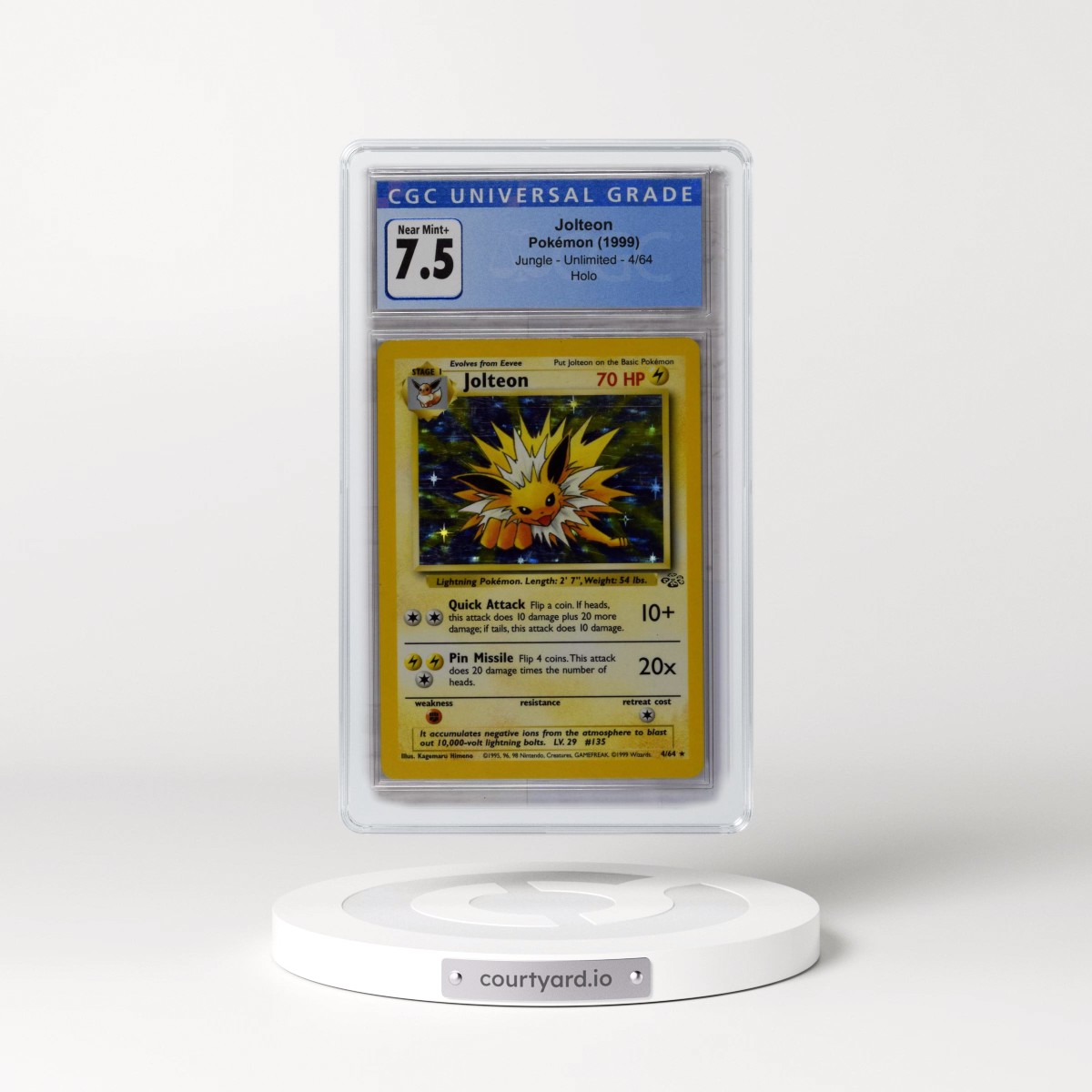 1999 Jungle #4/64 Jolteon - Holo (CGC 7.5 NM+)
