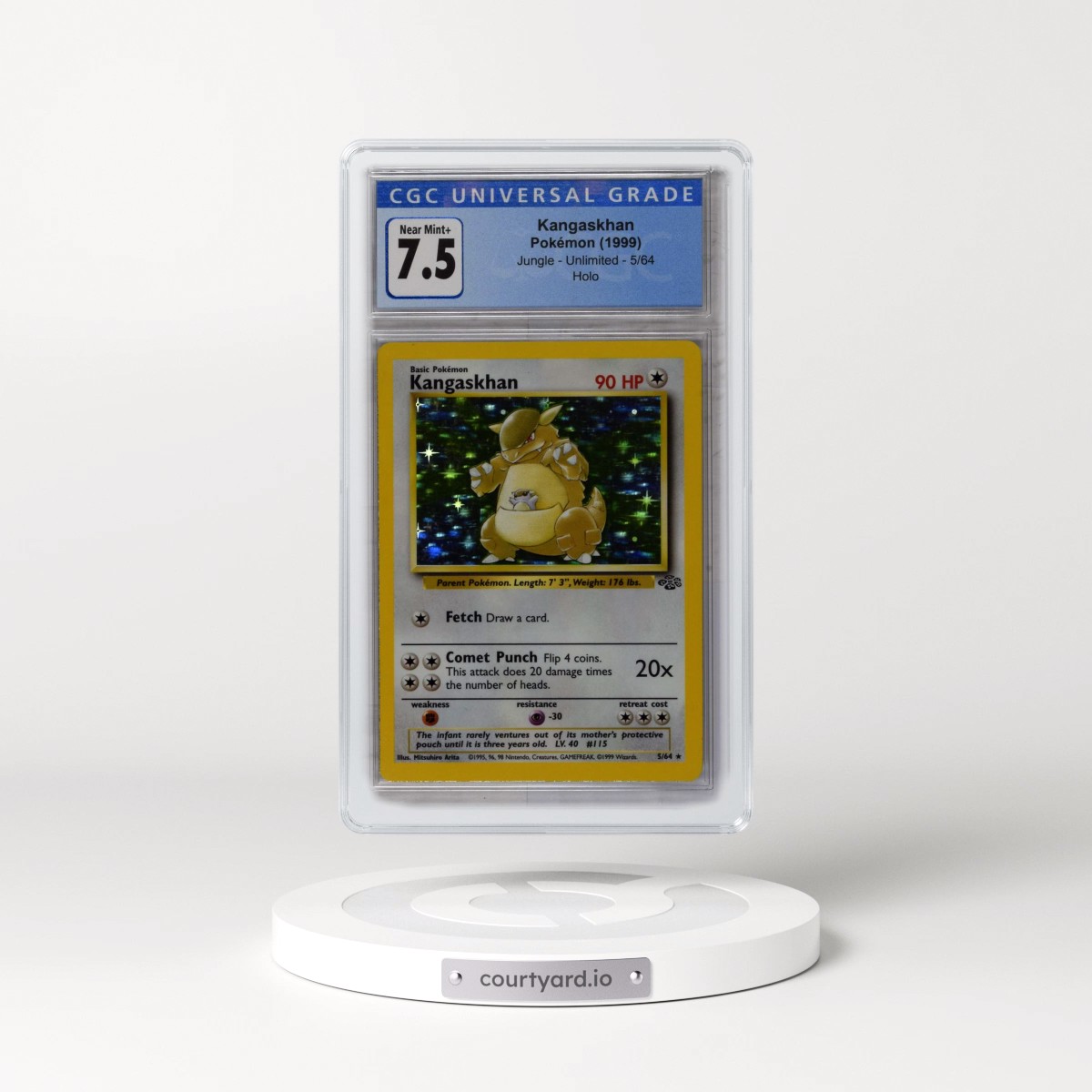 1999 Jungle #5/64 Kangaskhan - Holo (CGC 7.5 NM+)