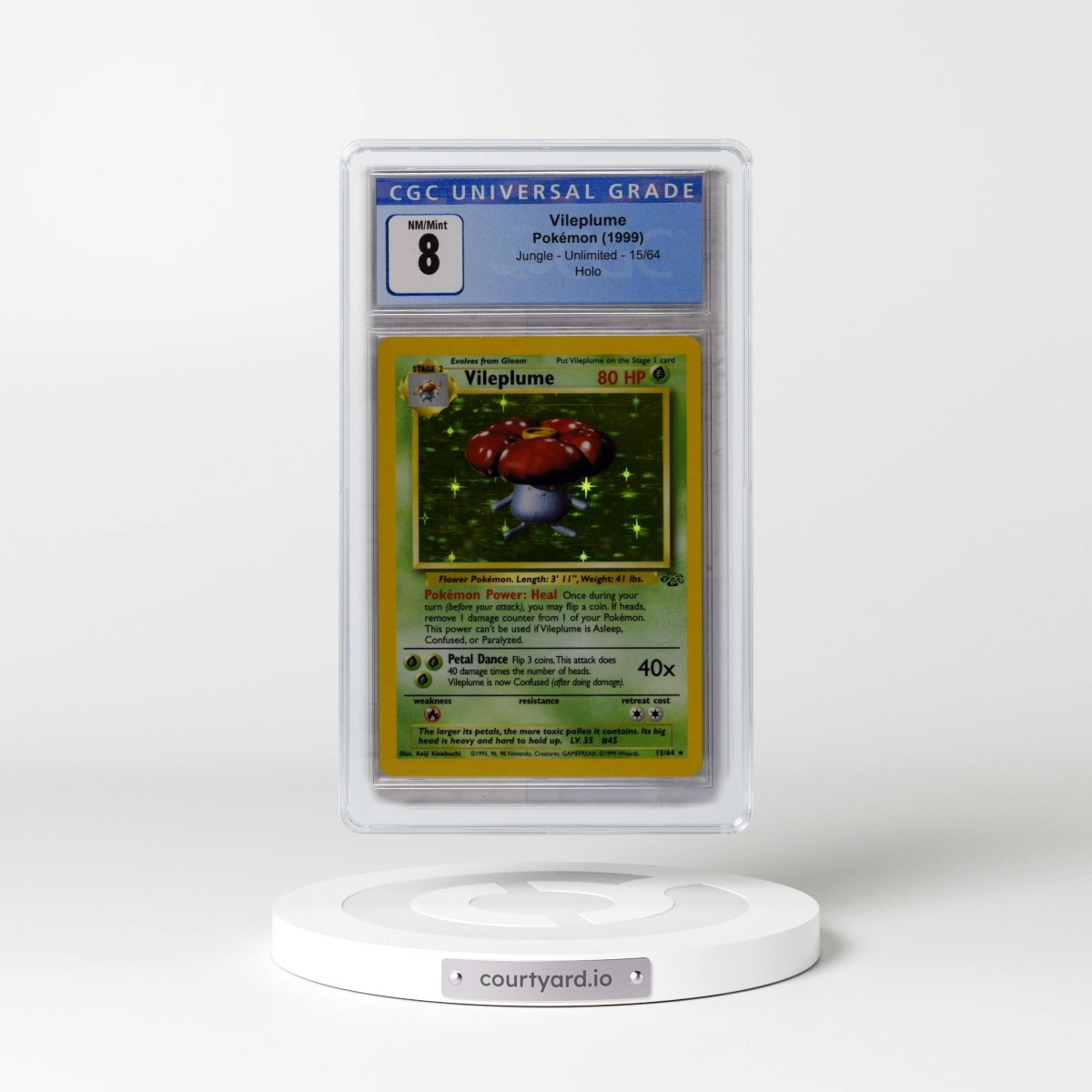 1999 Jungle #15/64 Vileplume - Holo (CGC 8 NM-MT)