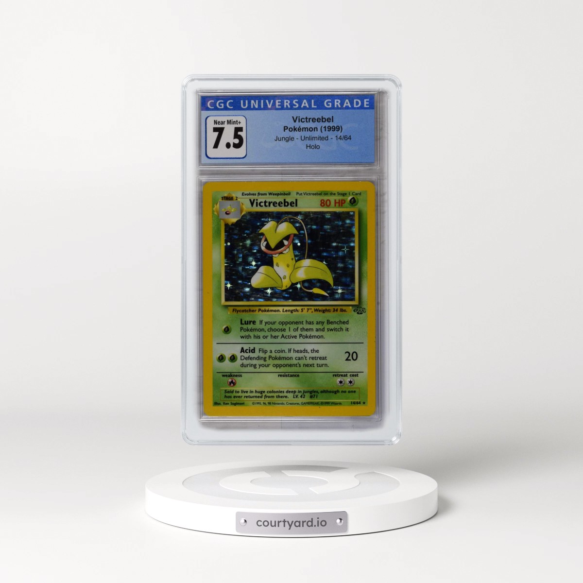 1999 Jungle #14/64 Victreebel - Holo (CGC 7.5 NM+)