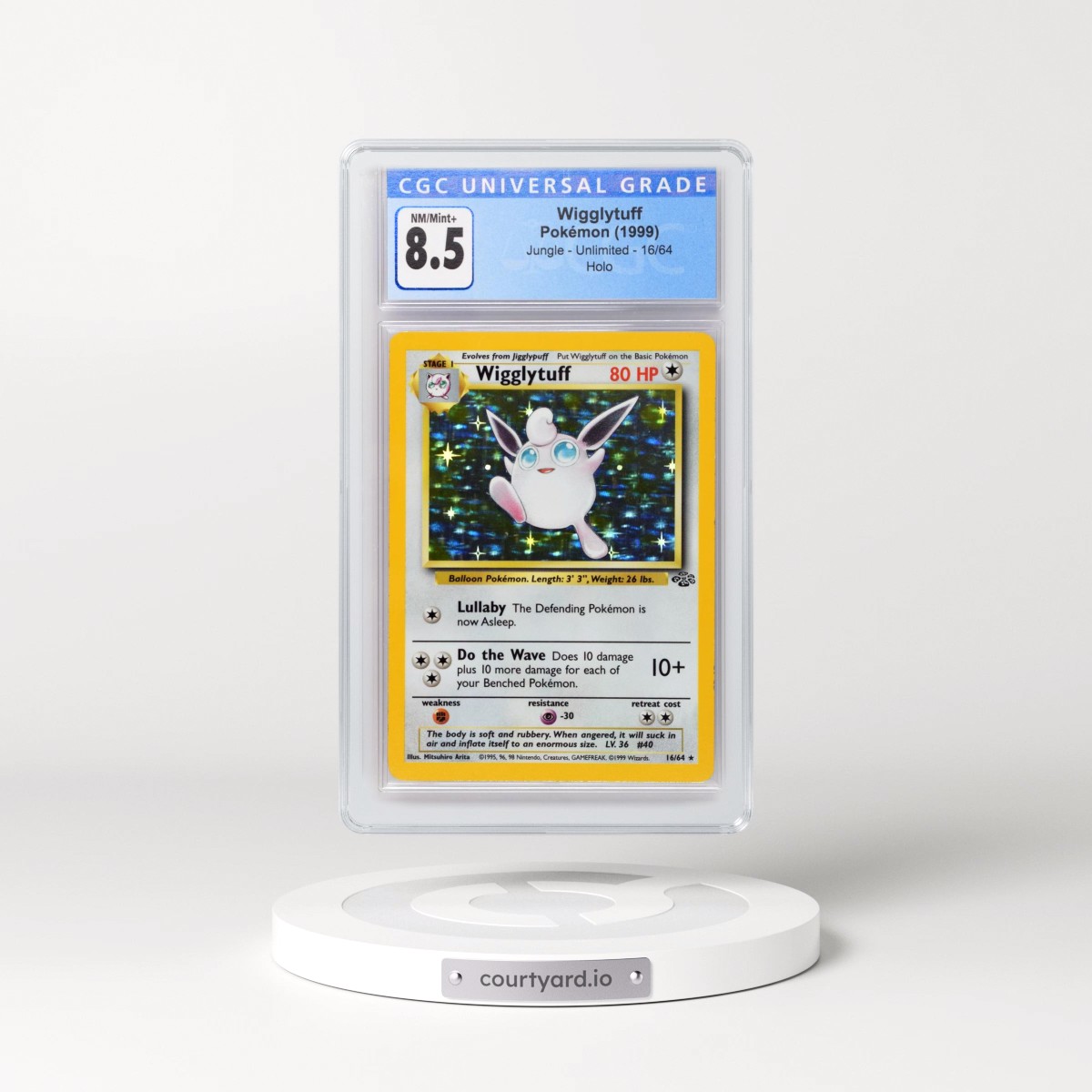 1999 Jungle #16/64 Wigglytuff - Holo (CGC 8.5 NM-MT+)