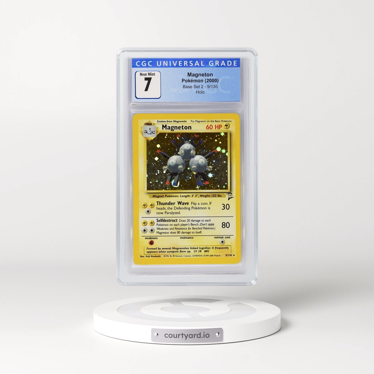 2000 Base Set 2 #9/130 Magneton - Holo (CGC 7 NM)