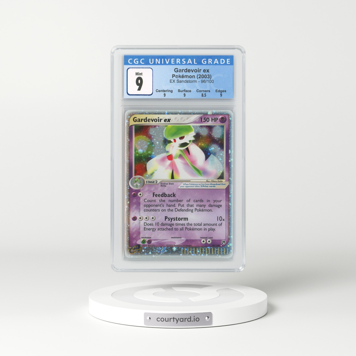 2003 EX Sandstorm #96 Gardevoir EX - Holo (CGC 9 MINT)