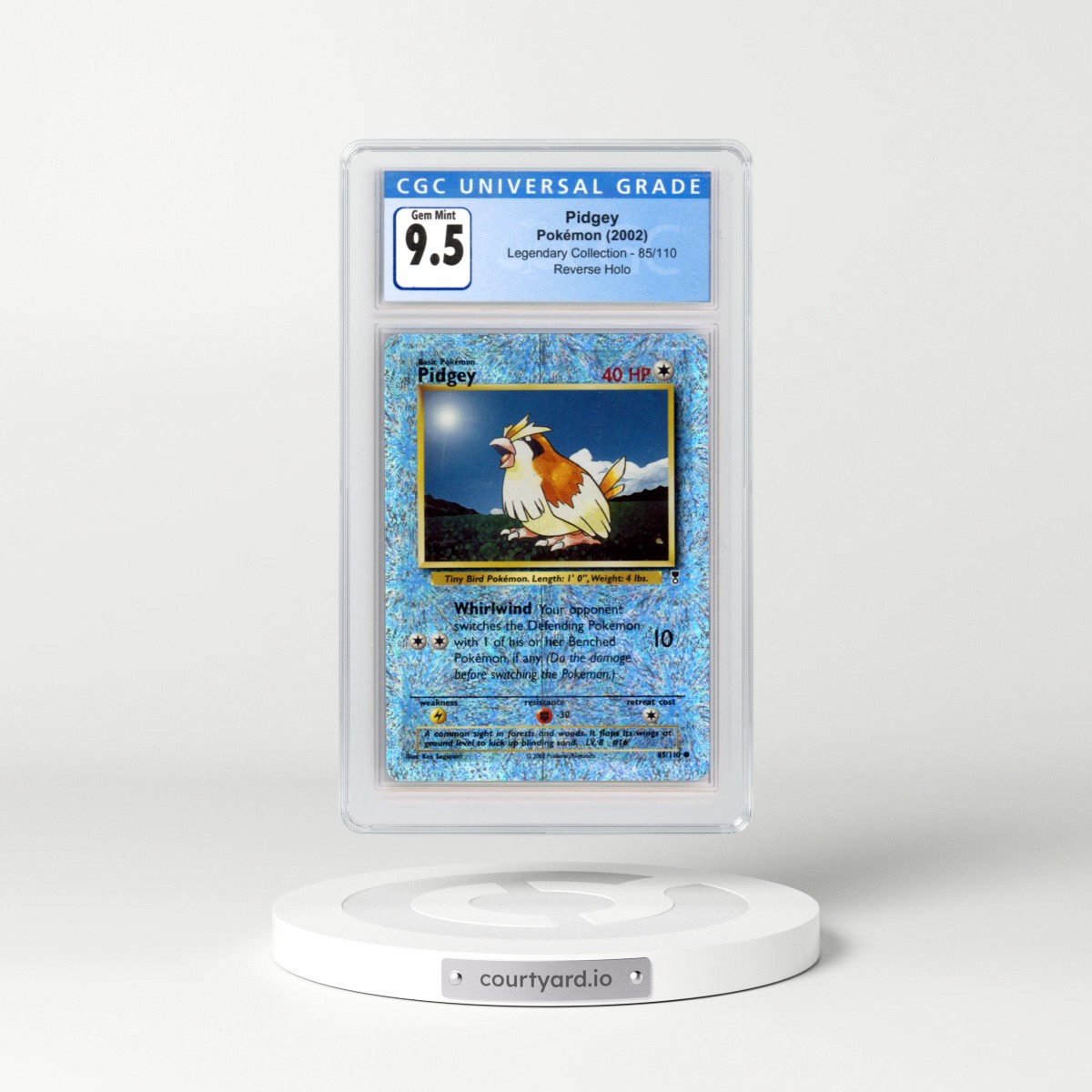 2002 Legendary Collection #85/110 Pidgey - Reverse Holo (CGC 10 GEM MINT)