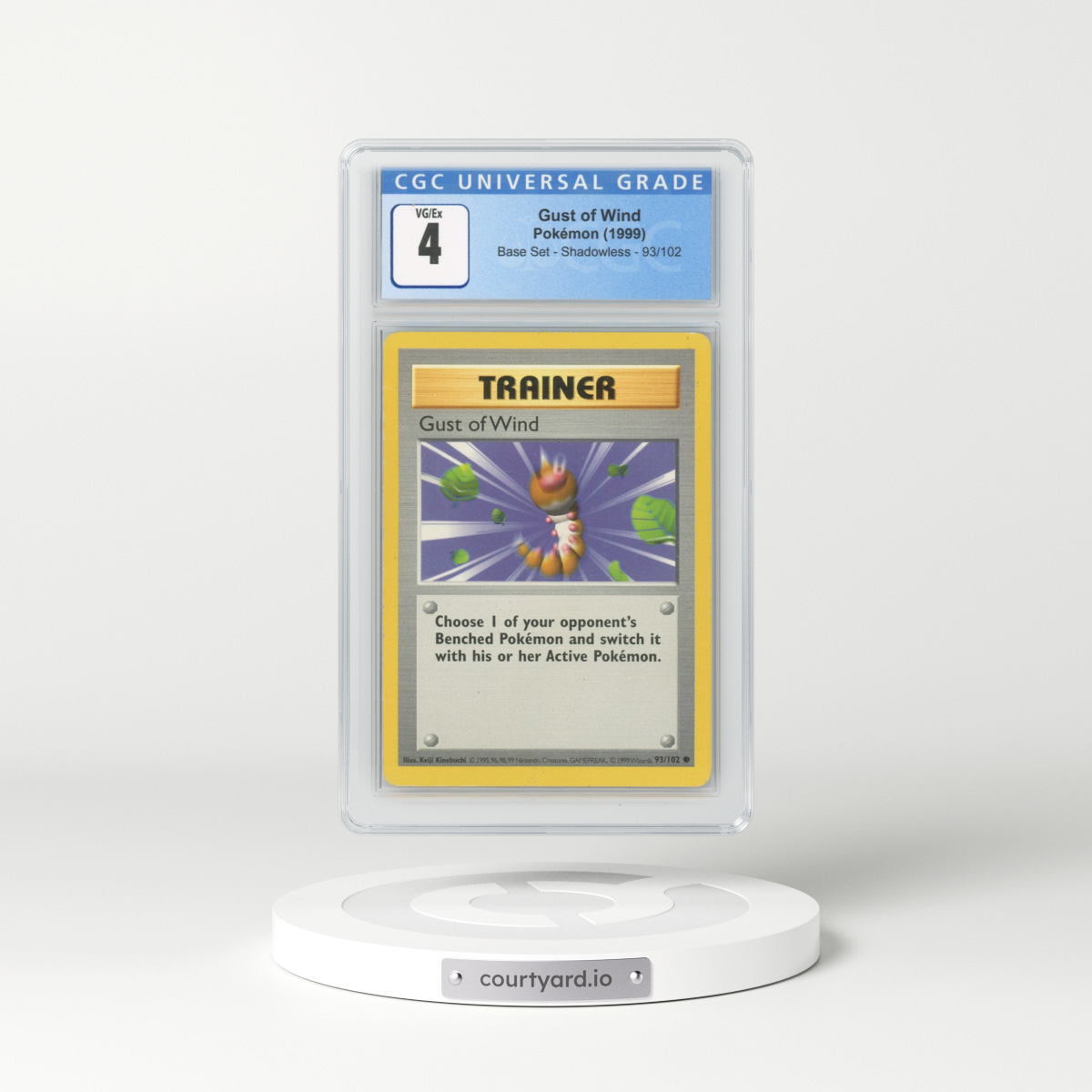 1999 Base Set #93 Gust of Wind (CGC 4 VG-EX)