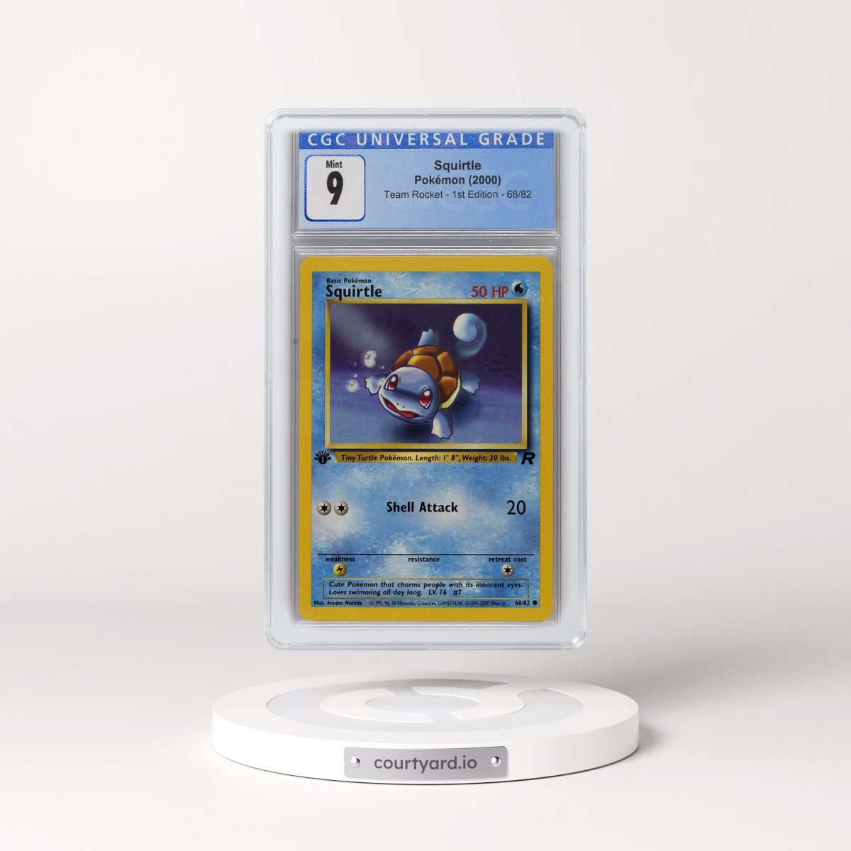 2000 Team Rocket #68/82 Squirtle - 1st Edition 1st Edition (CGC 9 MINT)
