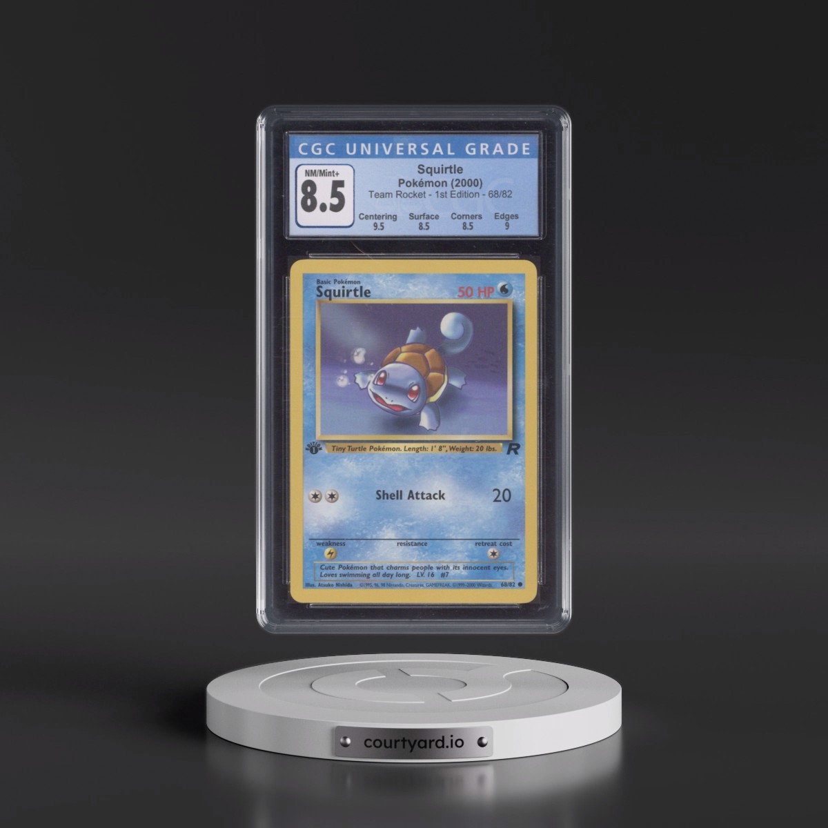 2000 Team Rocket #68/82 Squirtle - 1st Edition 1st Edition (CGC 8.5 NM-MT+)